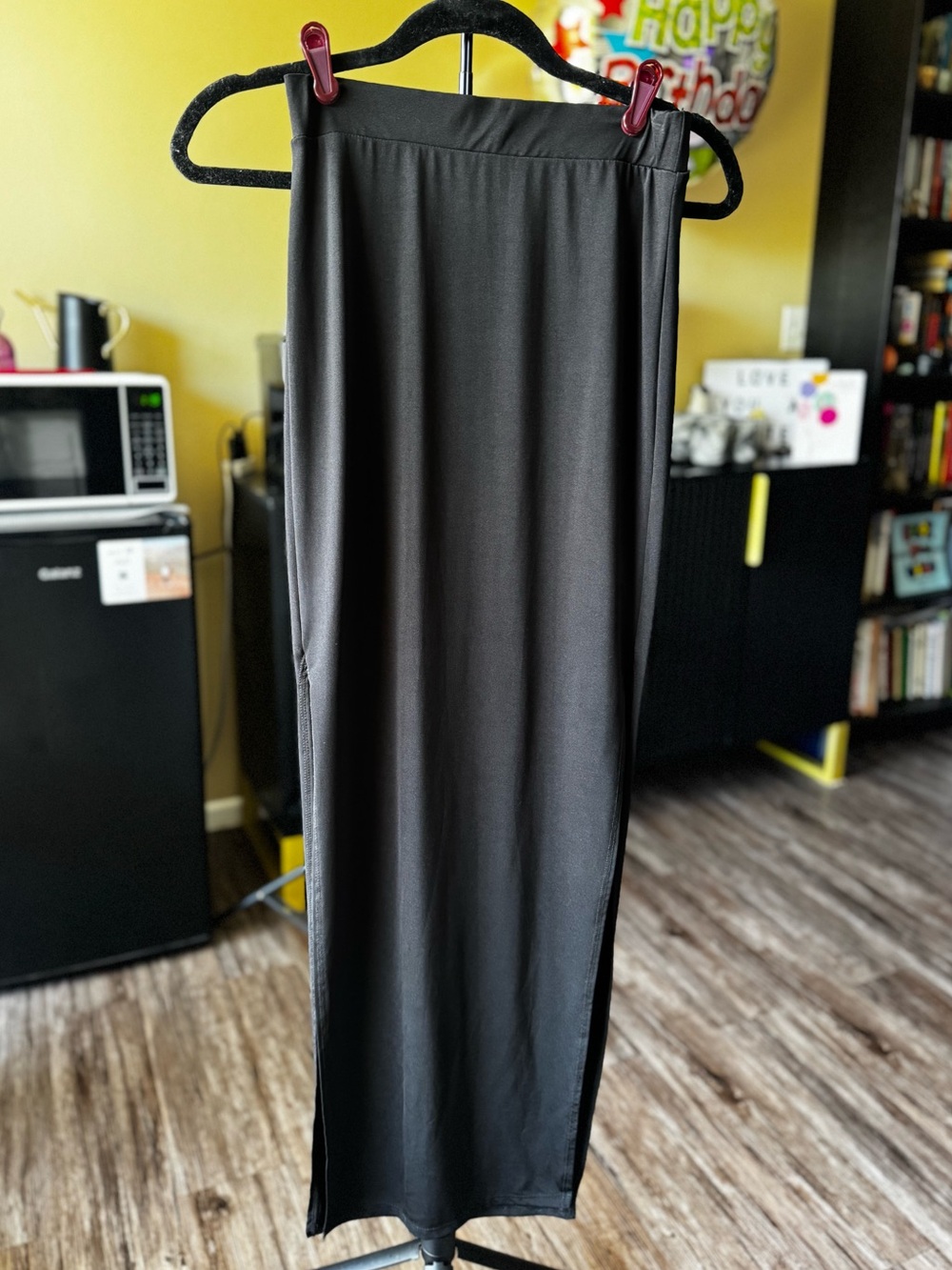 Fashion Nova Black Straight Maxi Skirt